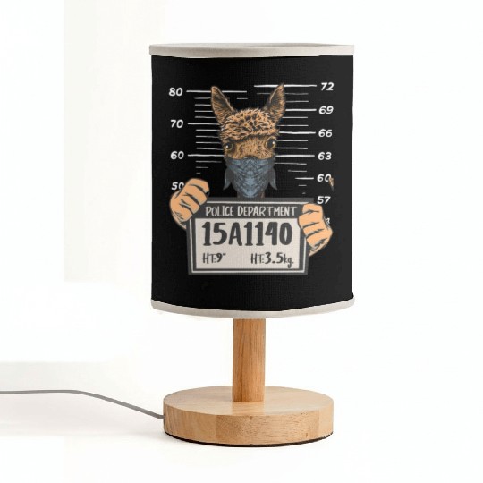 Llama Mug Shot Fabric Lamps