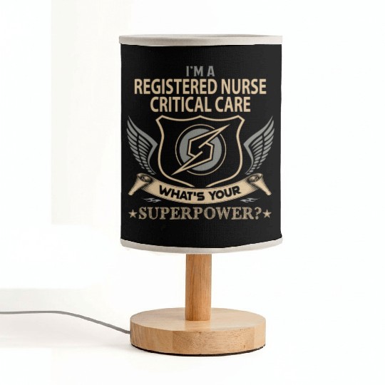 Registered Nurse Critical Care Fabric Lamps - Superpowe