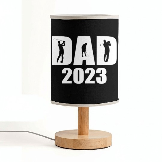Funny Dad 2023 For Golfer Fabric Lamps
