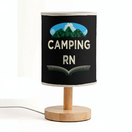 Camping RN Camper Forest Camp Jungle Vacation Wild Fabric Lamps