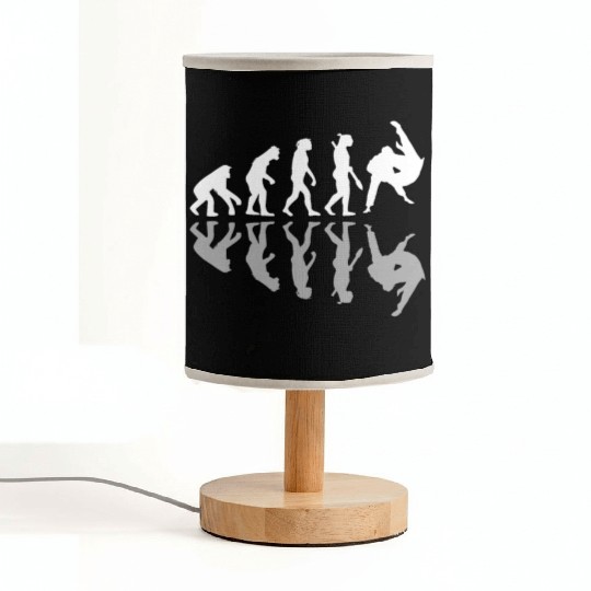 Human Evolution Judo Martial Arts Lover MMA Humor Fabric Lamps