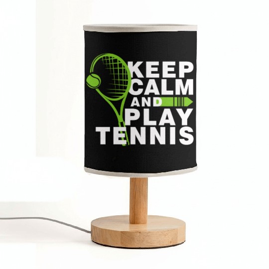Keep Calm and Play Tennis Fabric Lamps