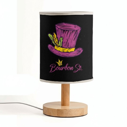 Bourbon Street Mardi Gras New Orleans French Quart Fabric Lamps