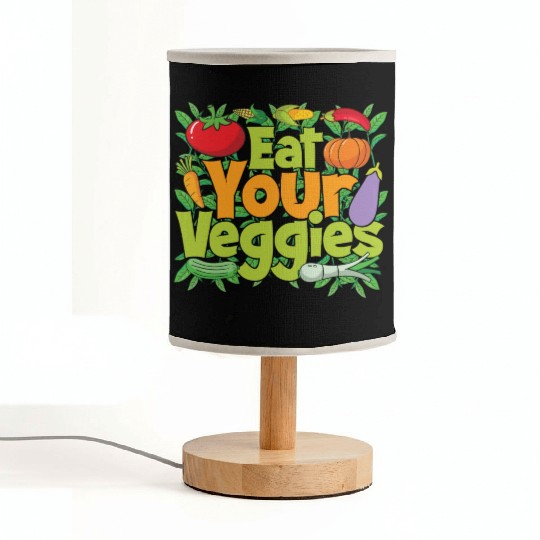 Eat Your Veggies Fabric Lamps