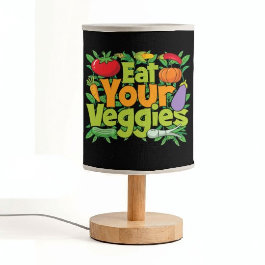 Eat Your Veggies Fabric Lamps
