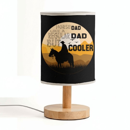 horse dad like a regular dad but cooler Fabric Lamps