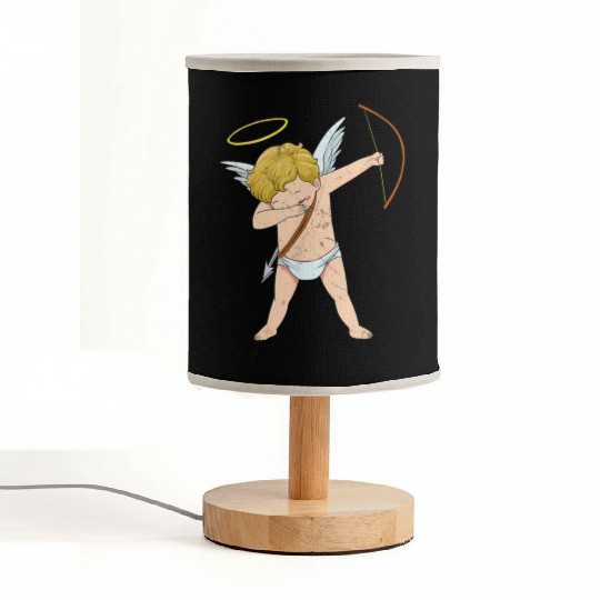 Cupid Dabbing Cute Funny Angel Bow Arrow Valentine Fabric Lamps
