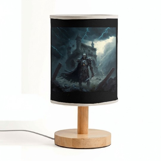 Death Knight in Thunderstorm Fabric Lamps
