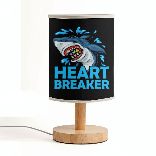 Heartbreaker Shark Anti-Valentine's Day Solo Fabric Lamps