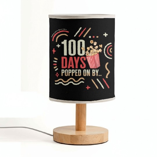School Fabric Lamps, 100 Days Popped On By Popcorn Cute