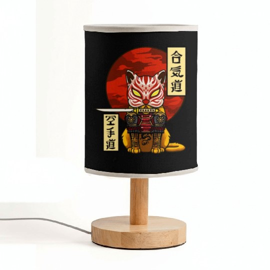 Samurai Cat Fabric Lamps
