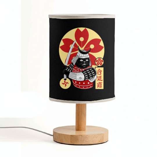 Samurai Cat Fabric Lamps