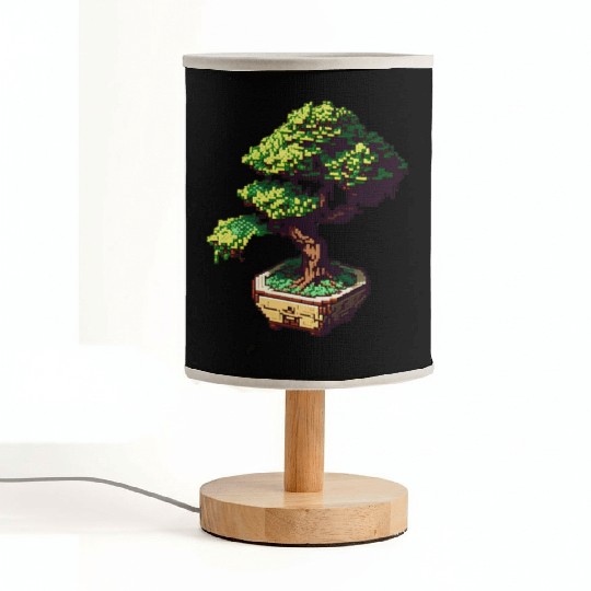 8 Bit Bonsai Tree Fabric Lamps