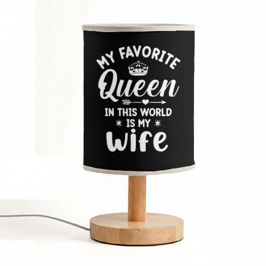 I love my wife valentines day787 Fabric Lamps