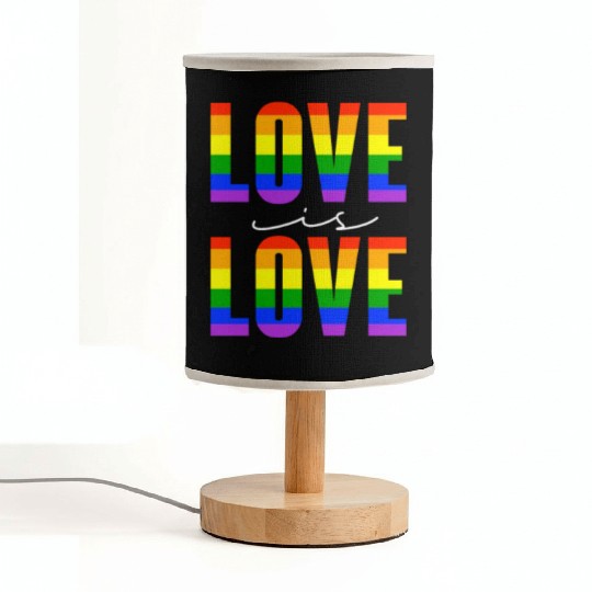 Love Is Love, LGBT Rainbow Flag Fabric Lamps