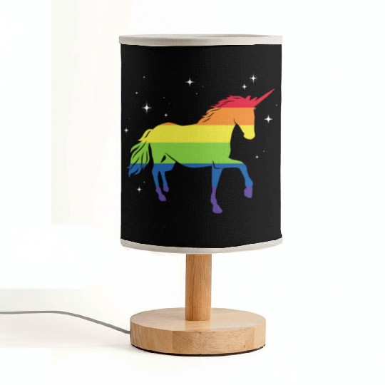 LGBT Unicorn Rainbow Flag Fabric Lamps