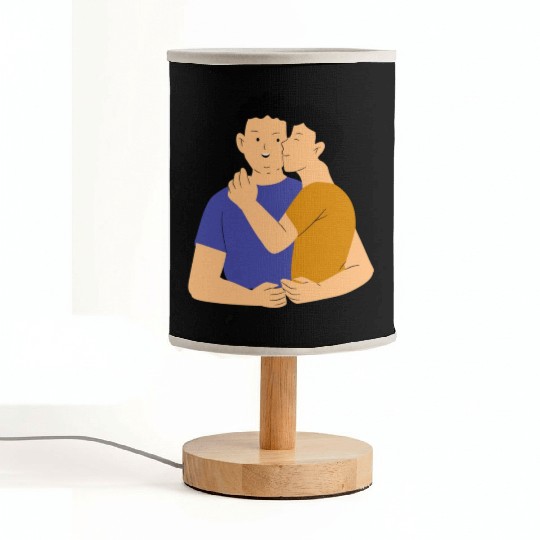 lesbian lgbtq pride valentine day 202 valentines Fabric Lamps