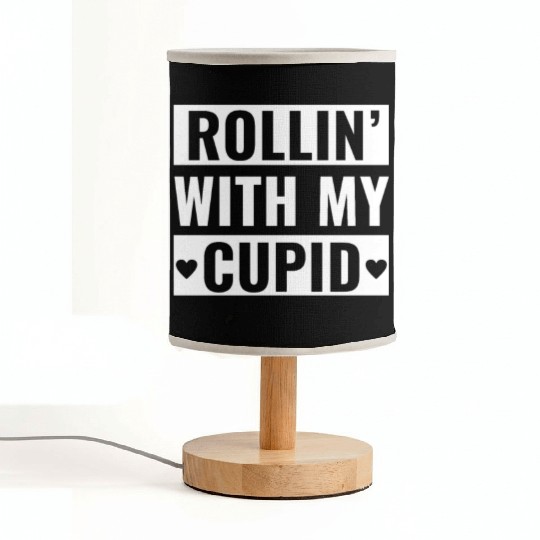 Valentines Handicap Wheelchair Valentine's Day Fabric Lamps