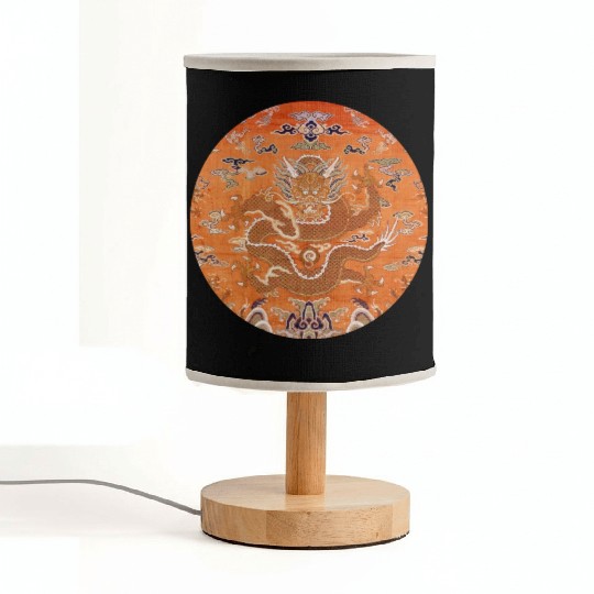 Chinese dragon fabric Fabric Lamps