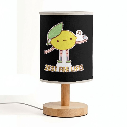 Cute Lemon and Bird Zest For Life Fabric Lamps