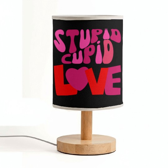 stupid cupid Fabric Lamps