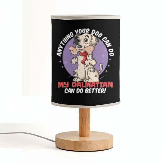 dalmatian, french, bulldog, dog, cute, furry, Fabric Lamps