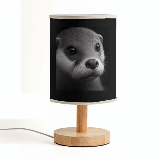Fashionable Otter Design Cool Sea Otter With Blue Fabric Lamps