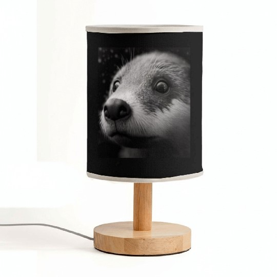 Fashionable Otter Design Cool Sea Otter With Blue Fabric Lamps