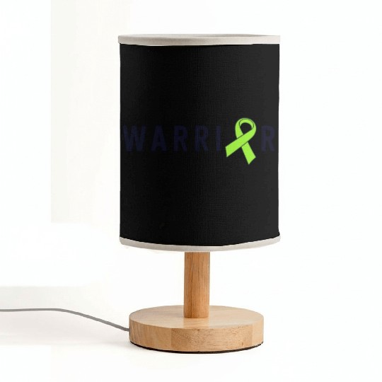 Warrior Lime Green Awareness Ribbon Lyme Disease Fabric Lamps