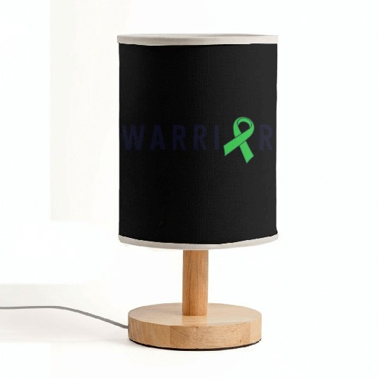Mental Health Warrior Green Ribbon Awareness Fabric Lamps
