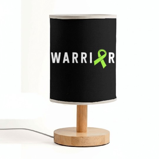 Warrior Lime Green Awareness Ribbon Lyme Disease Fabric Lamps