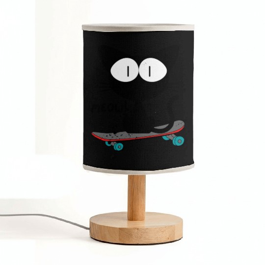 90s, skateboard cat Fabric Lamps
