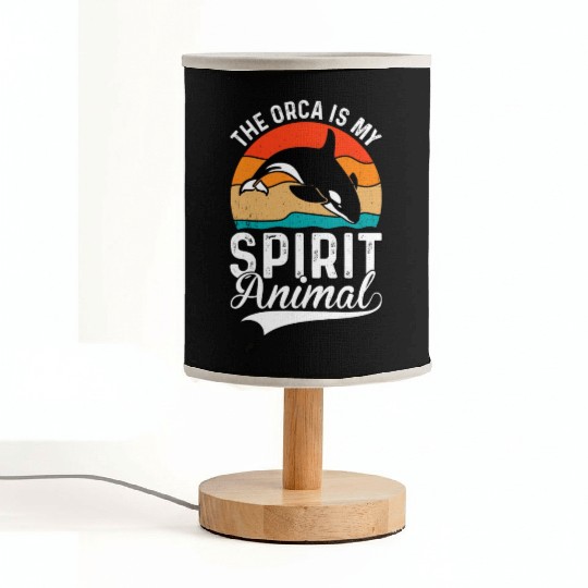 The Orca My Spirit Animal Fabric Lamps