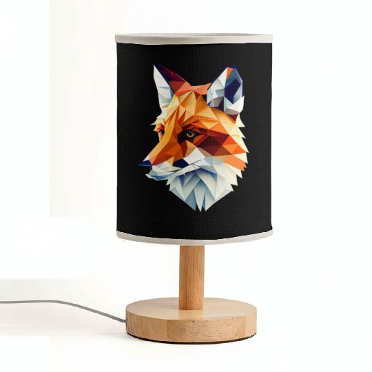 Fox Polygon Wild Animal Lover Wildlife Zookeeper Fabric Lamps