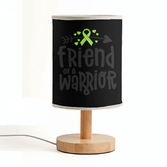 Friend Of A Warrior Lime Green Ribbon Lyme Fabric Lamps
