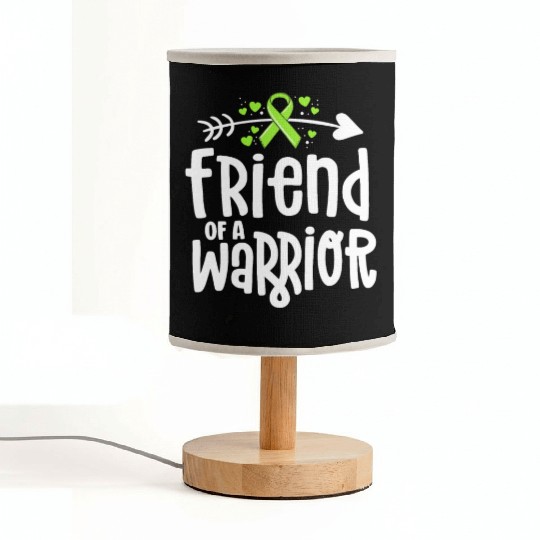 Friend Of A Warrior Lime Green Ribbon Lyme Fabric Lamps