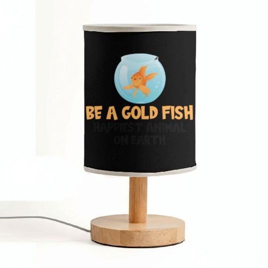 Vintage Goldfish Carp Japan Aquarium Gold Fish Fabric Lamps