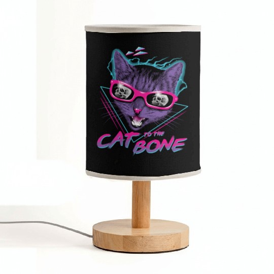 Vaporwave Cat Streetwear Fabric Lamps