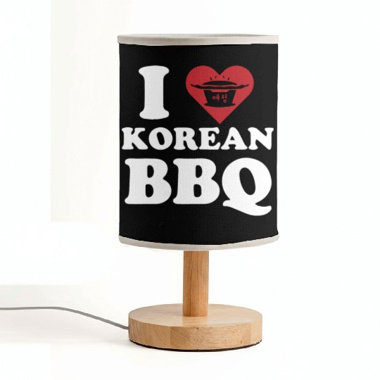Korean BBQ, korean band, korean show Fabric Lamps