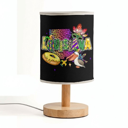 New Orleans Men Women Louisiana Mardi Gras Outfit Fabric Lamps