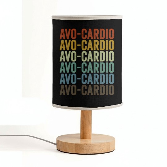 Avo-cardio Vegan Vegetable Lover Plant Based Diet Fabric Lamps