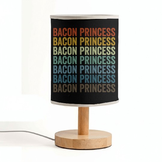 Bacon Princess Bacon Lover Princess Fabric Lamps