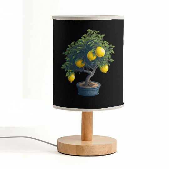Lemon Bonsai Tree Fabric Lamps