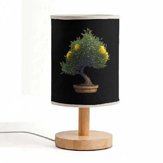 Lemon Bonsai Tree Fabric Lamps