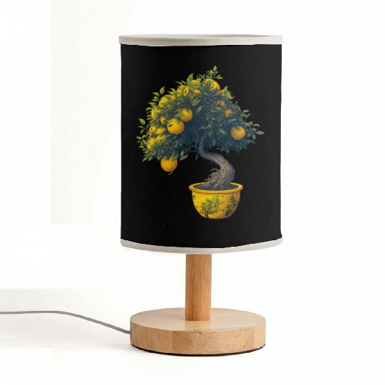 Lemon Bonsai Tree Fabric Lamps