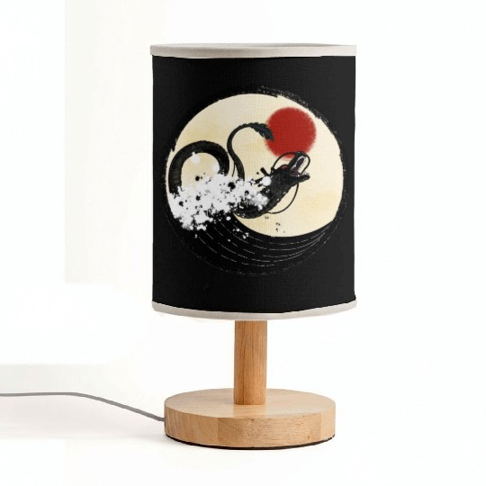 Chinese Dragon Fabric Lamps