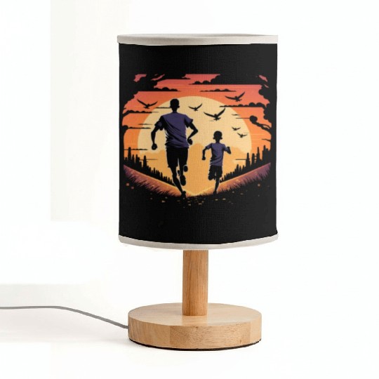 Running Exercise for Fitness Enthusiasts Father Fabric Lamps
