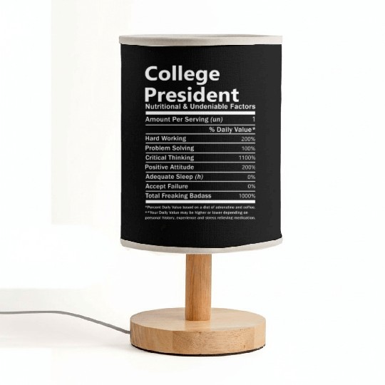 College President Fabric Lamps - Nutritional And Undeni