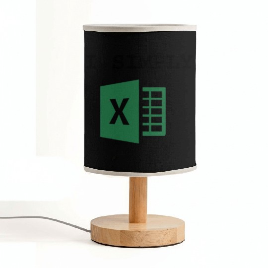 I Simply Excel Funny Accountant Spreadsheets Fabric Lamps