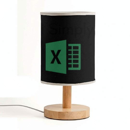 I Simply Excel Funny Accountant Spreadsheets Fabric Lamps